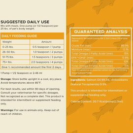 Chew + Heal Norwegian Salmon Oil Skin & Coat Supplement For Dogs & Cats