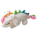 Snugarooz Dreamer the Dragon Crinkle & Squeak Plush Dog Toy -White (14")