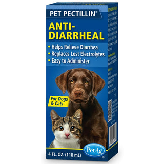 PET Pectillin Diarrhea Medication for Dogs & Cats (4 oz)