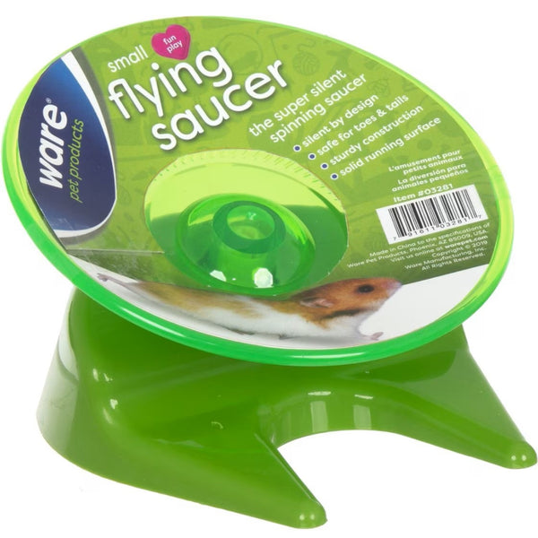 Ware Flying Saucer Exercise Wheel for Small Pets- Color Varies