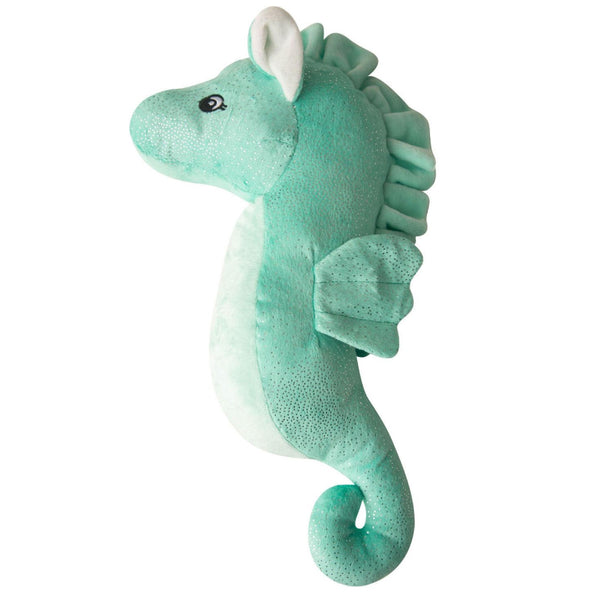 Snugarooz Sandy Seahorse Teal Dog Toys (17")