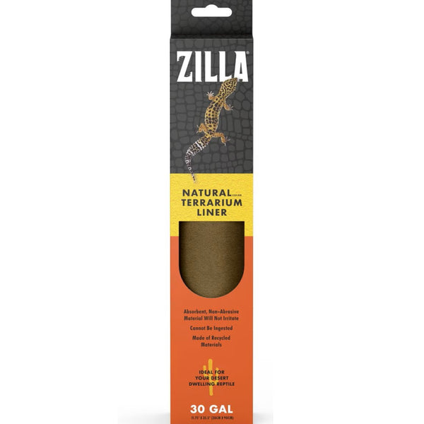 Zilla Reptile Terrarium Bedding Substrate Floor Liner- Natural