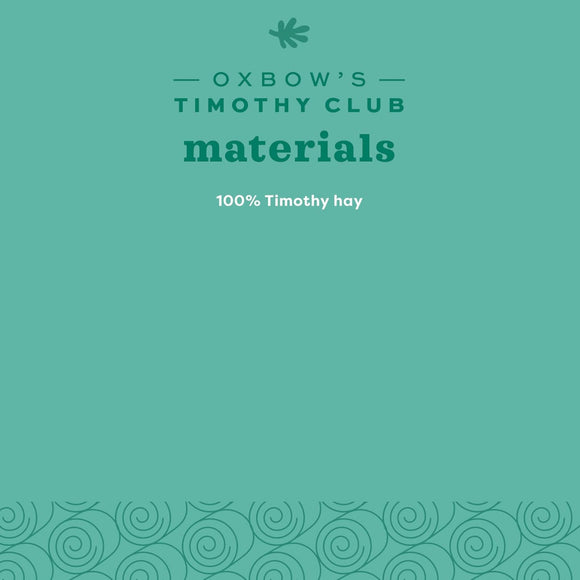 Oxbow Timothy Hay Square Small Animal Treats Chew Toy