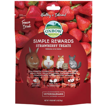 Oxbow Simple Rewards Freeze Dried Strawberry Small Animal Treats (0.5 oz)