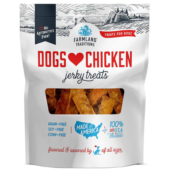 Farmland Traditions Dogs Love Chicken Grain-Free Jerky Dog Treats