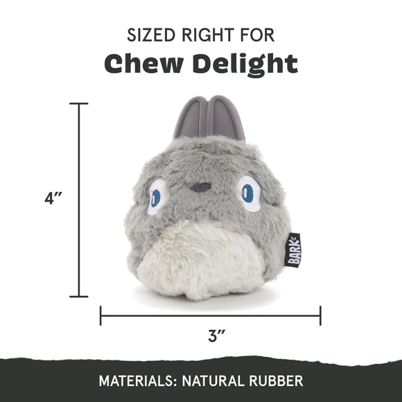 BARK Super Chewer Hare Raiser 2-in-1 Plush Exterior with Tough Center Treat Dispensing Dog Chew Toy