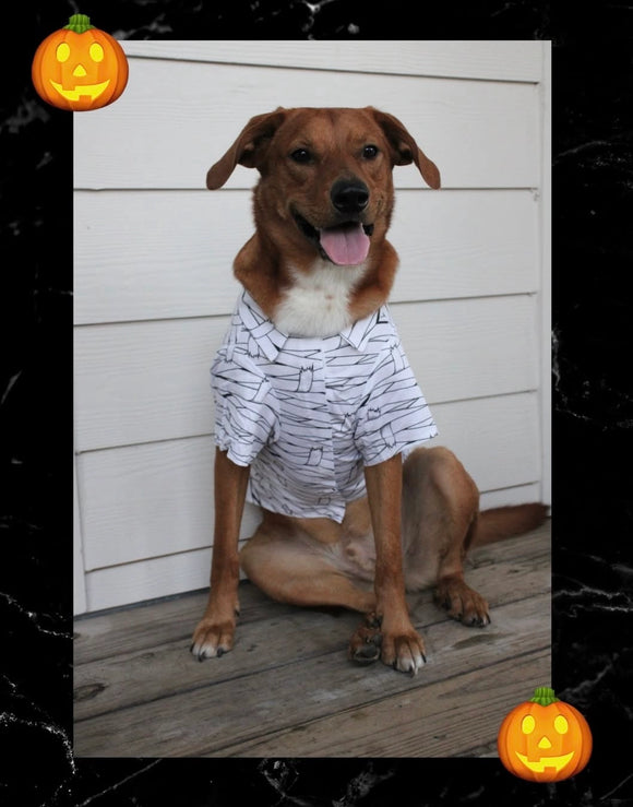 Doggie Design Halloween Camp Shirts Mummy for Dogs & Cats