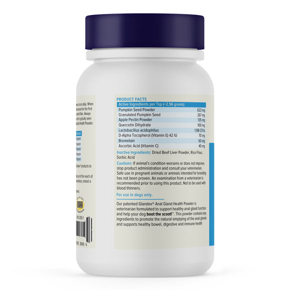 Glandex Anal Gland Support Beef Liver Flavored Powder for Dogs & Cats