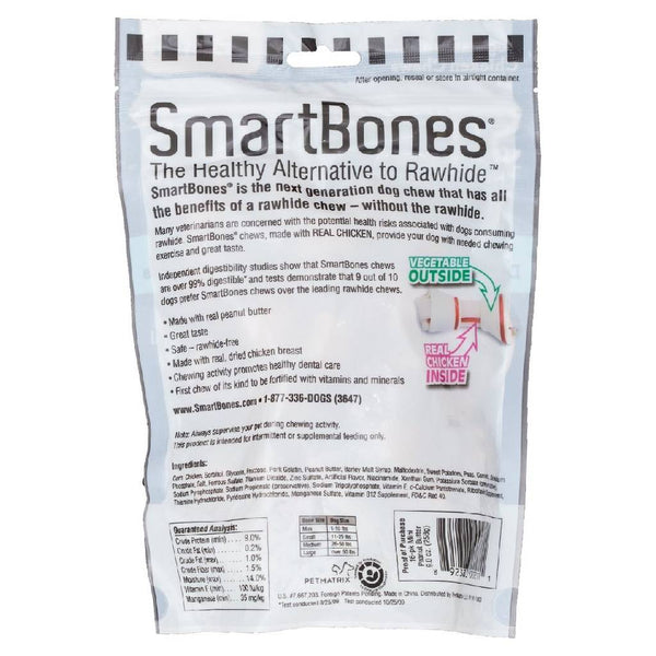 SmartBones Rawhide-Free Peanut Butter Chews (16 mini bones)