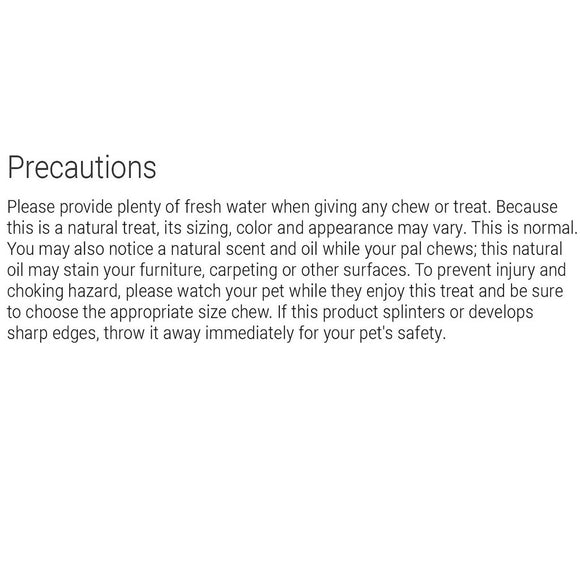 Precautions text on a white background