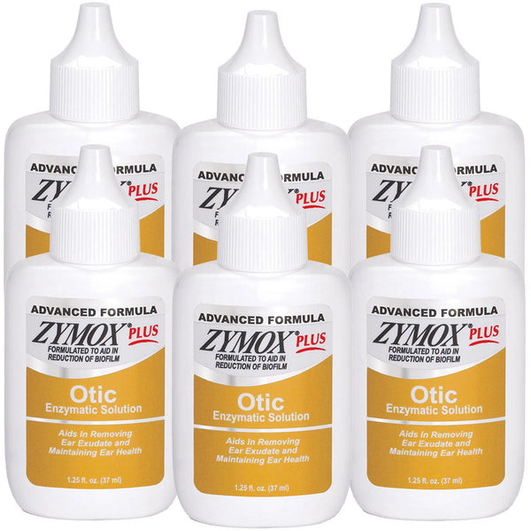 Single bottle of Zymox Plus Advanced Otic Ear Treatment, 6 oz size