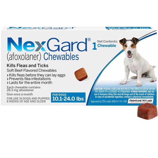 Afoxolaner for dogs is a monthly chewable for flea and tick prevention