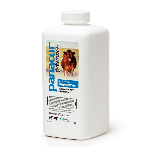 Panacur Dewormer Suspension product packaging for livestock