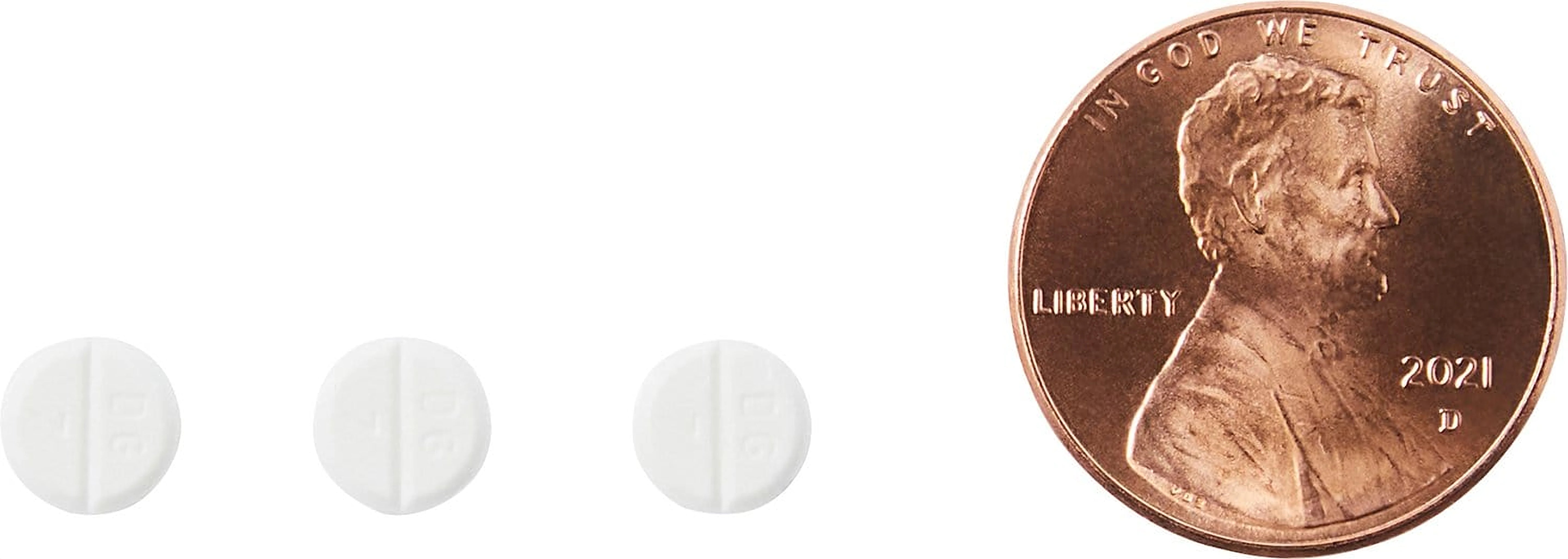 Comparison of Incurin tablets with a penny for size reference