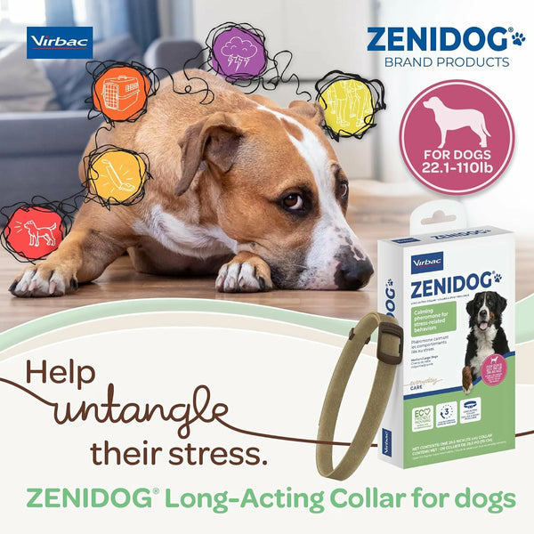 ZENIDOG Calming Collar for Medium/Large Dogs 22-110 lbs