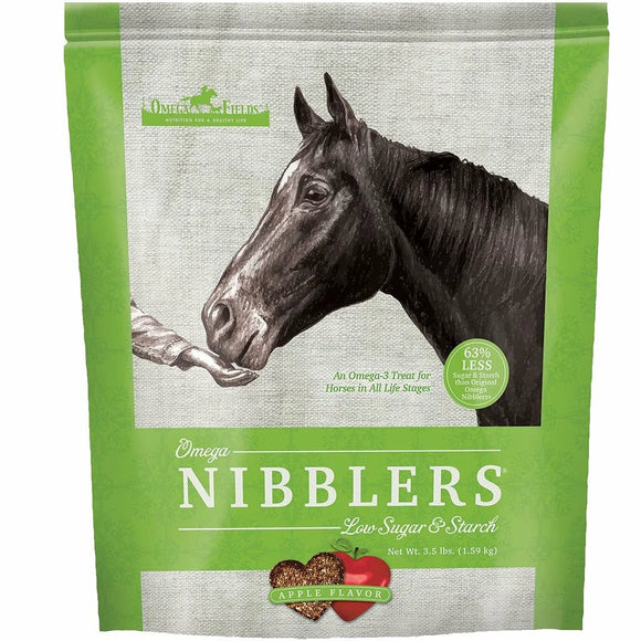 Oat-based horse treats with a low sugar formula