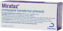 Close-up of Mirataz transdermal ointment label