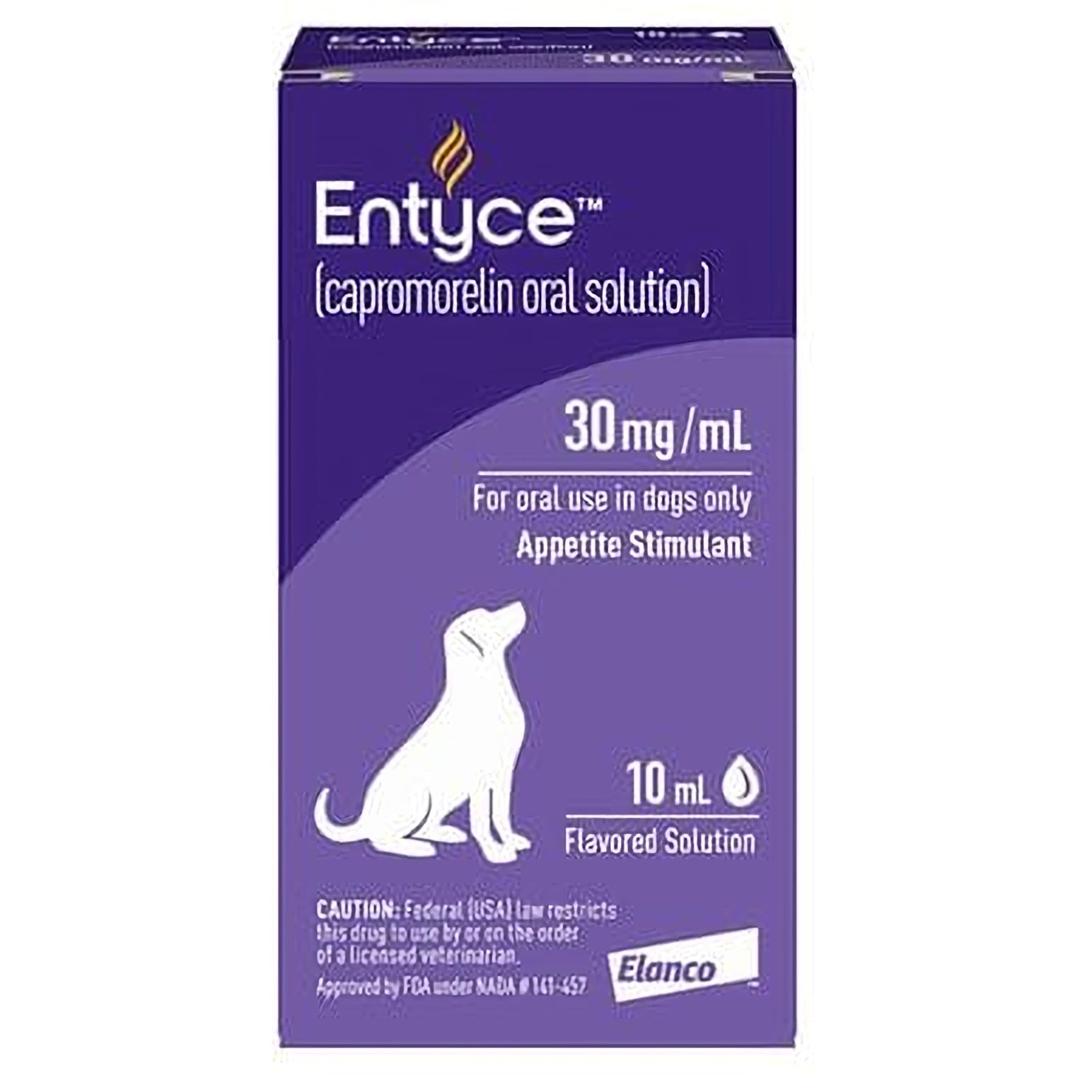 Entyce canine appetite stimulant in a 30ml bottle