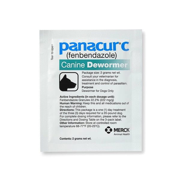 Panacur C deworming tablets for canine health