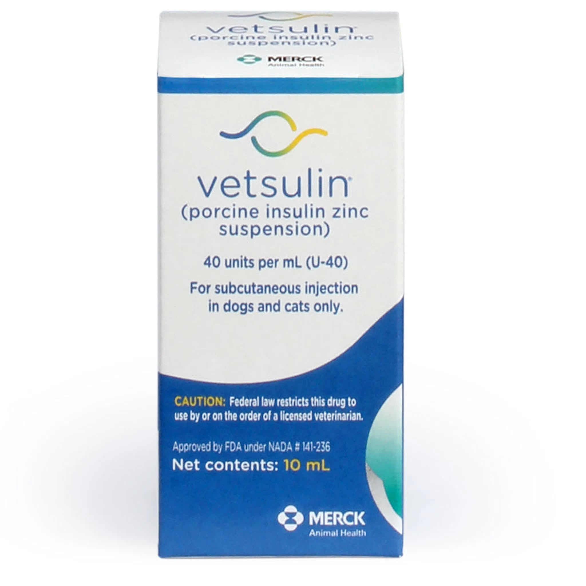 Vetsulin U-40 Insulin 10 ml vial for pet diabetes management