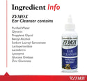 Zymox ear cleanser formula designed to help eliminate ear wax in pets