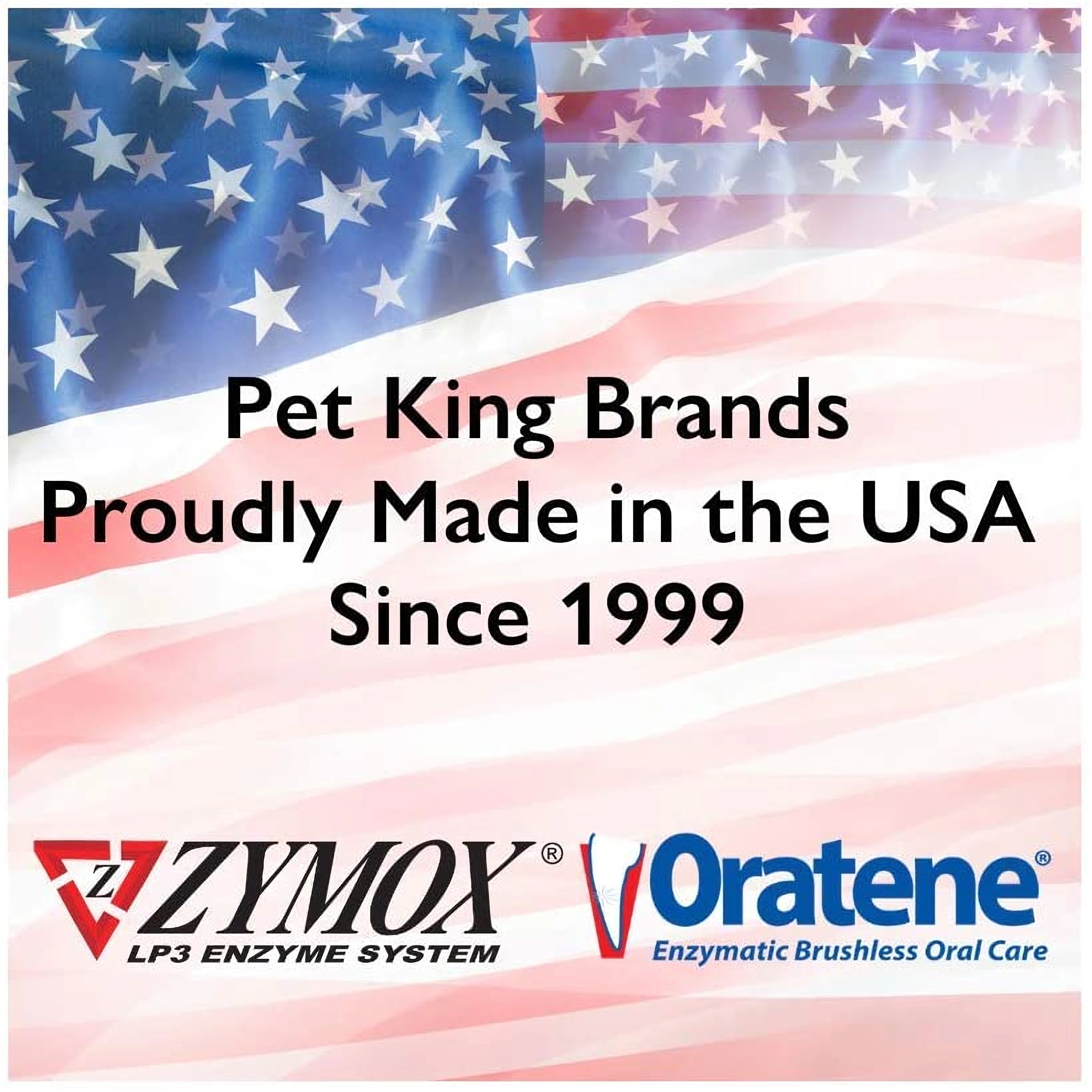 Pet King Brands' Zymox ear cleanser, established in 1999, made in the USA