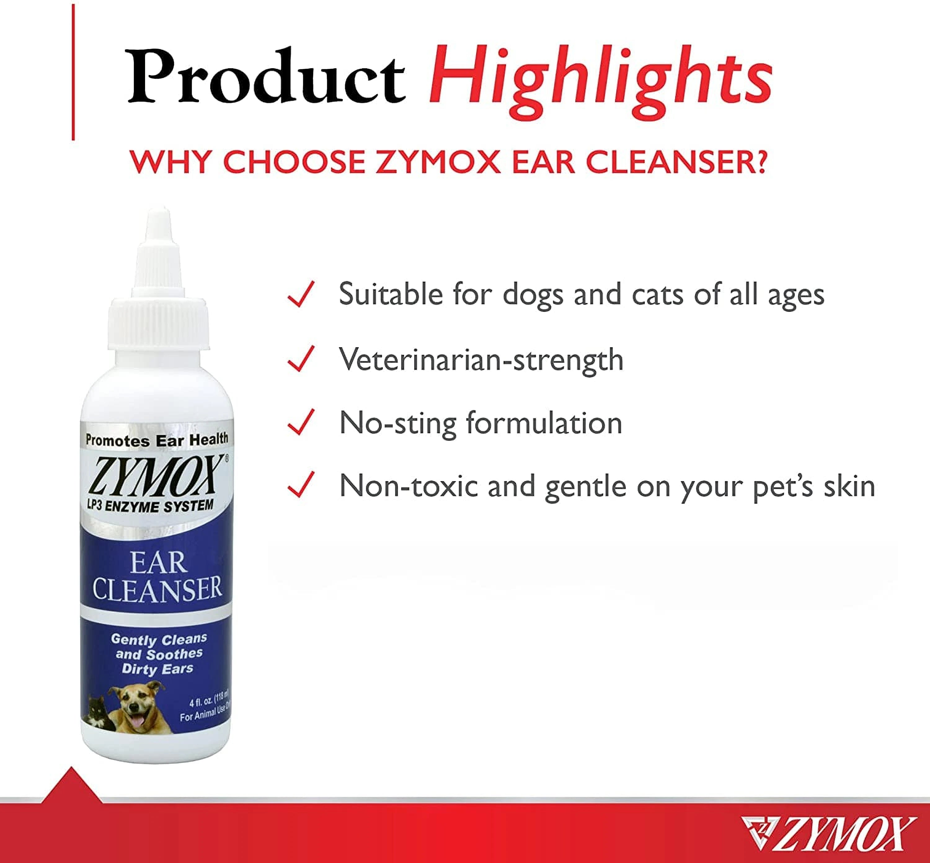 Single bottle of Zymox veterinary ear cleaner for pets