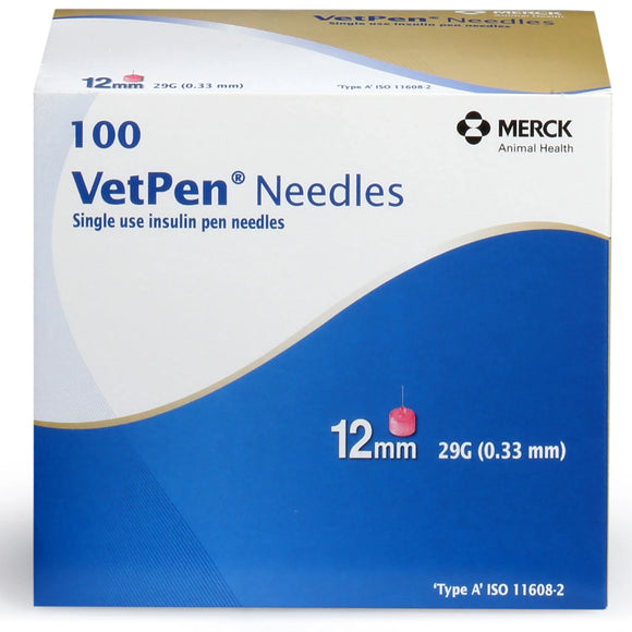 Vetsulin VetPen needles in original packaging