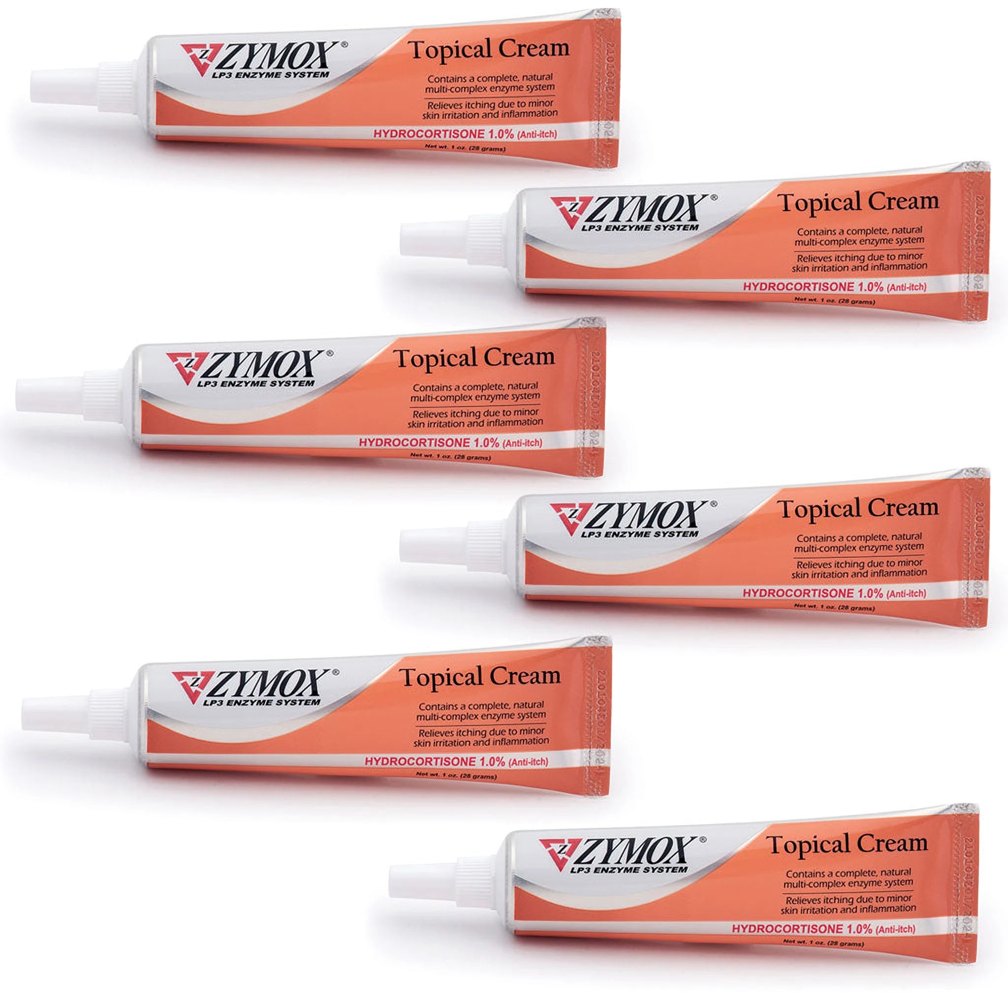 Zymox brand logo on veterinary strength topical cream packaging