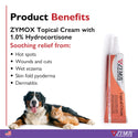 Topical cream by Zymox for pet skin conditions