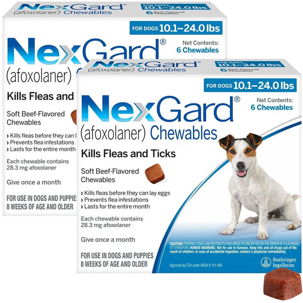 Nexgard soft chew for dogs comes in different sizes to ensure the proper dose for every pet.