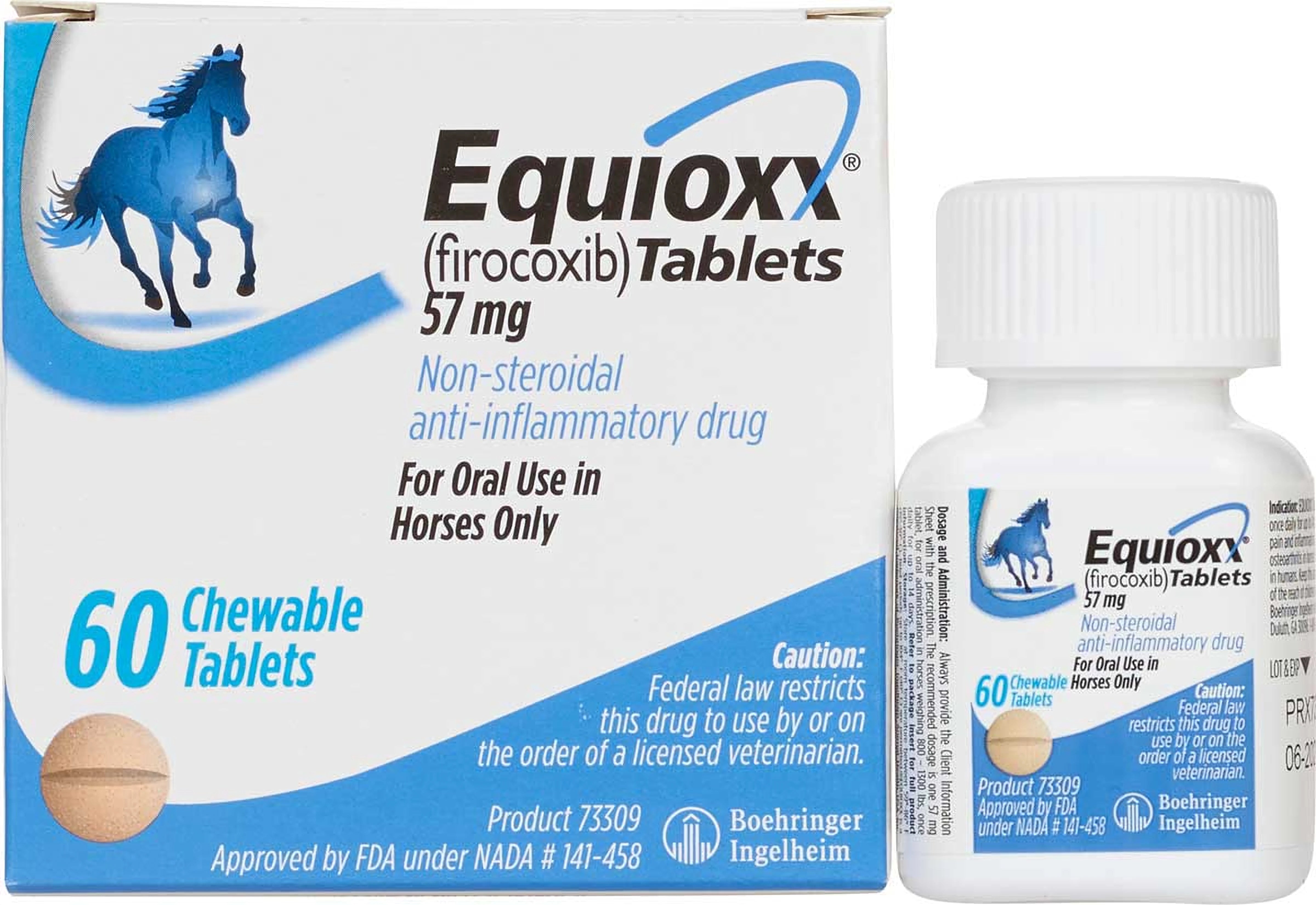 Equioxx (firocoxib) tablets with veterinary prescription label