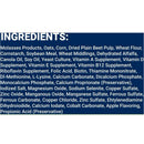 Nutritional information label on Equus Magnificus The German Horse Muffin treats