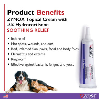 Zymox topical cream suitable for both dogs and cats