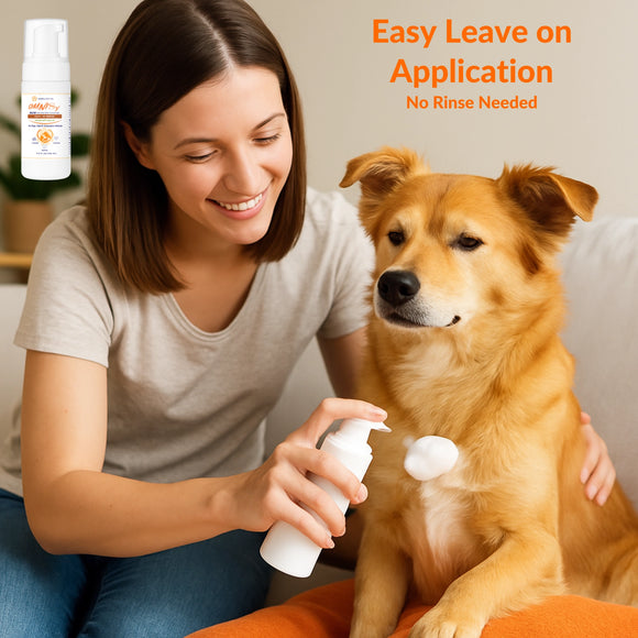 Healthy Paw Life Omnisx Leave-On Mousse for Dogs, Cats & Companion Animals, 3.3-oz