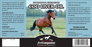 First Companion Cod Liver Oil Nutritional Supplements For Horses (gallon)
