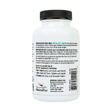 Nutri-Vet Buffered Aspirin for Large Dogs (75 chewable tablets)