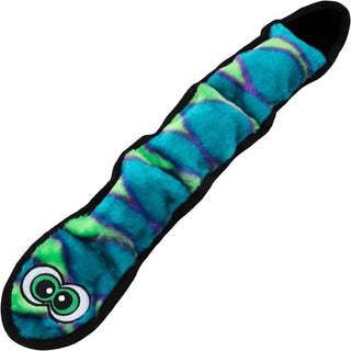 Outward Hound Invincible Durablez Snake 3 Squeaker Blue / Green Dog Toy (Large)