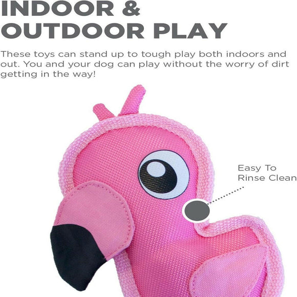 Outward Hound Fire Biterz Flamingo Pink (Small) Dog Toy