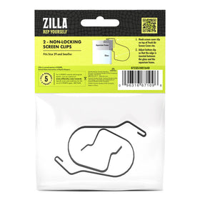 Zilla Non-locking Screen Clips, Small