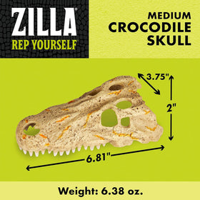Zilla Rapid Sense UV Detecting Decor Crocodile Skull