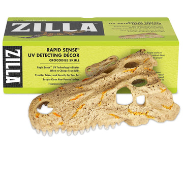 Zilla Rapid Sense UV Detecting Decor Crocodile Skull, Medium