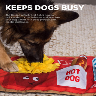 Outward Hound Activity Matz Fast Food Fun Game Plush Dog Puzzle Mat