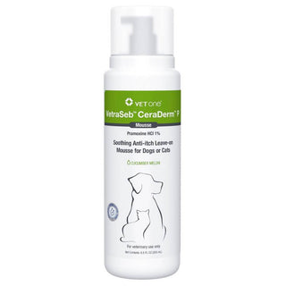 VetraSeb CeraDerm P Anti-Itch Mousse for Dogs & Cats (6.8 oz)
