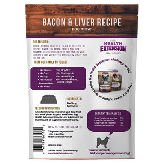 Health Extension Bully Puffs Bacon & Liver Dog Treats (5 oz)