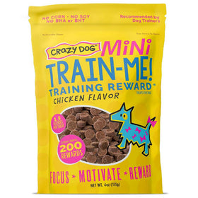 Crazy Dog Train-Me! Training Treat Minis Chicken Flavor For Dogs (4 oz)