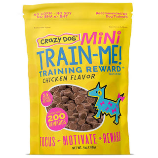 Crazy Dog Train-Me! Training Treat Minis Chicken Flavor For Dogs (4 oz)