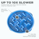 Outward Hound Fun Feeder Slo Bowl Slow Feeder Bowl Blue For Dog (Medium / Mini)