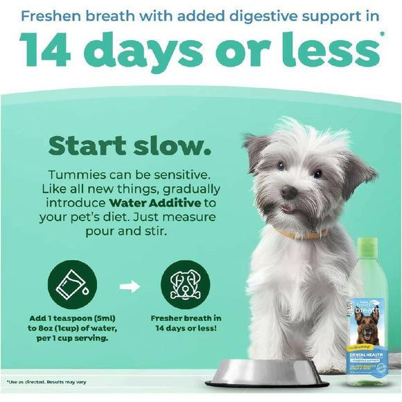 Tropiclean Fresh Breath Water Additive Digestive Support (16 oz)