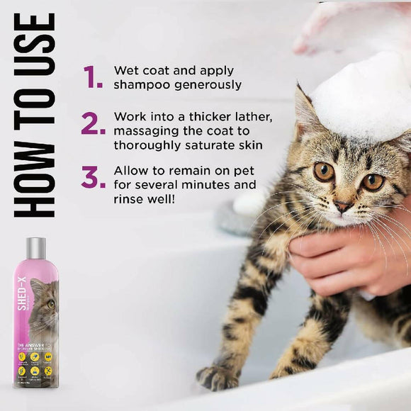 Shed-X Shed Control Shampoo for Cats (8 oz)